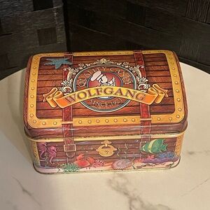 Wolfgang Candy Tin Box 75th Anniversary Dome Top  1996  Vintage Collectible Y2K